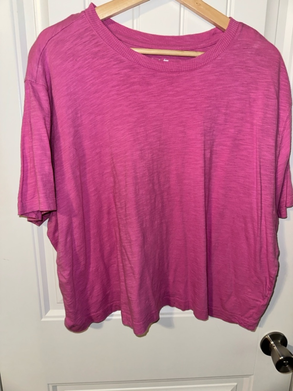 Maurices Women's Short Sleeve Tee in Bright Pink